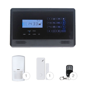 Kit Alarme de Maison GSM Noire avec Écran Tactile K7